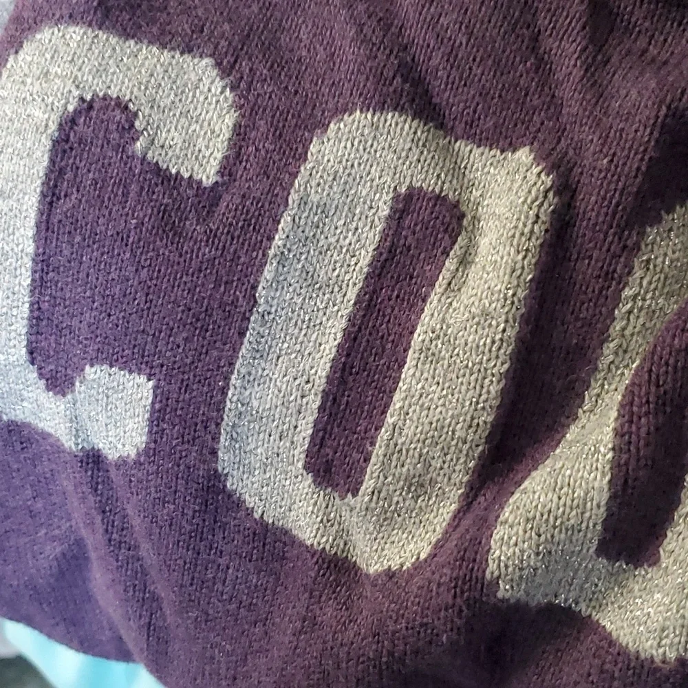 GAP Girls Purple Metallic COOL‎ Sweater Size 14-16